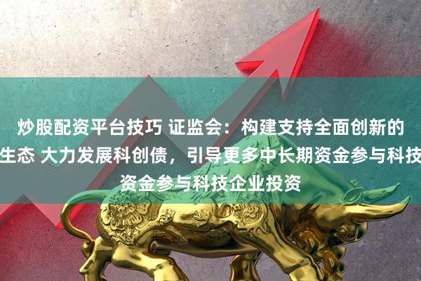炒股配资平台技巧 证监会：构建支持全面创新的资本市场生态 大力发展科创债，引导更多中长期资金参与科技企业投资
